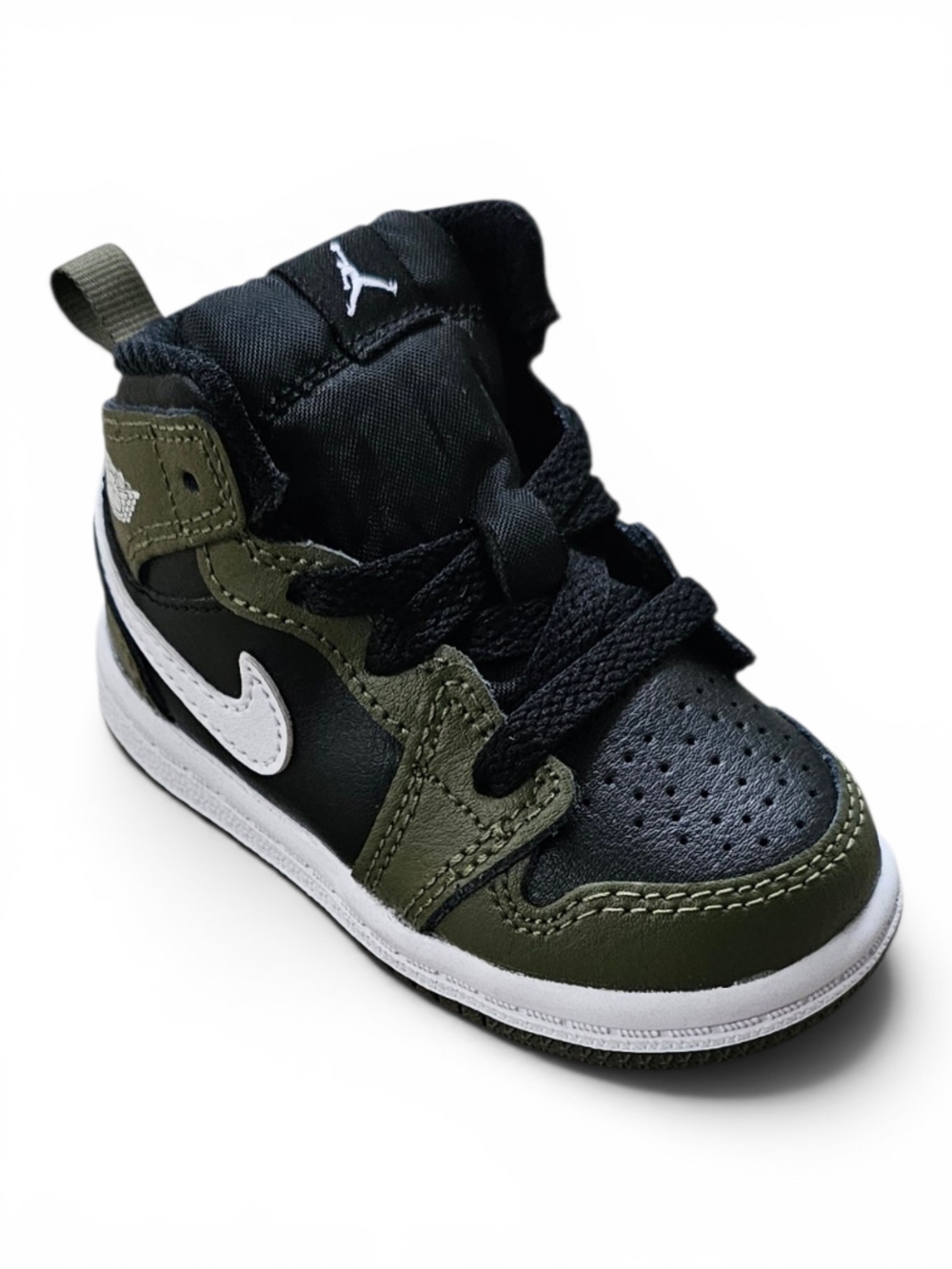 Nike Air Jordan 1 Mid Toddler Olive Black 4C - Picture 4 of 10